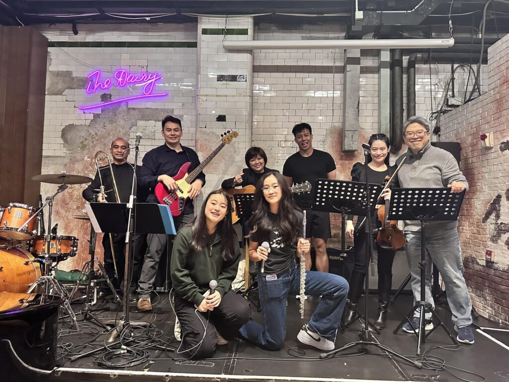 A group photo of who has performed on this show, including Nicole, Ringo, other PURE instructor, etc.